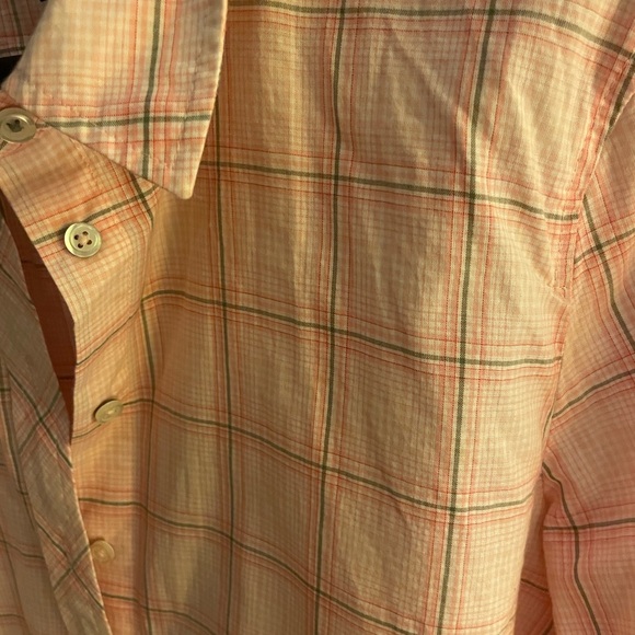 Talbots Pink Plaid Women's Button-Down Shirt - Picture 5 of 8
